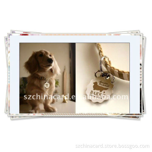 Decorated Pet Dog ID Tag